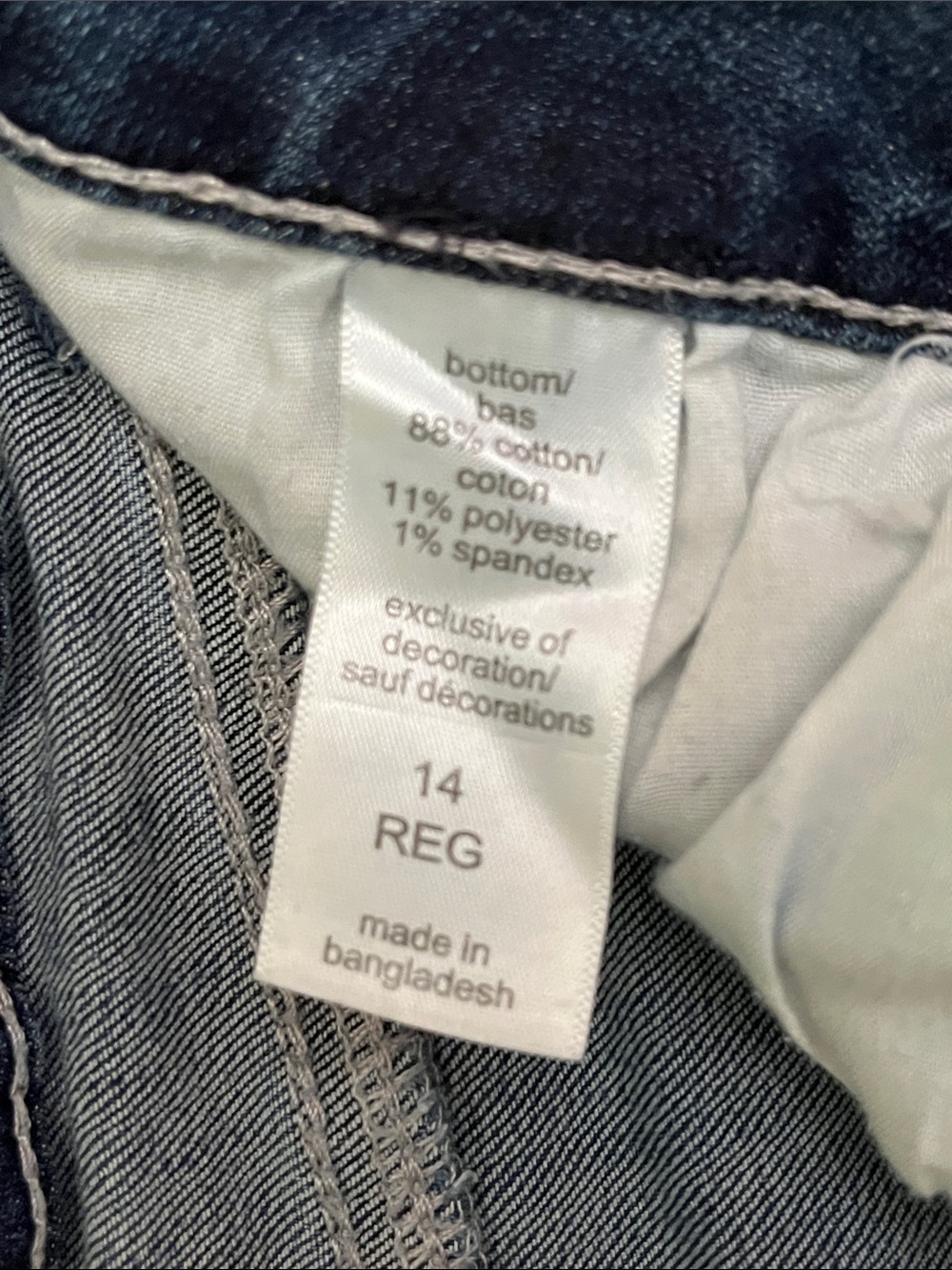 M jeans by Maurices Classic Straight-Leg Mid-Rise Women’s Jeans in Dark Blue - Picture 9 of 11